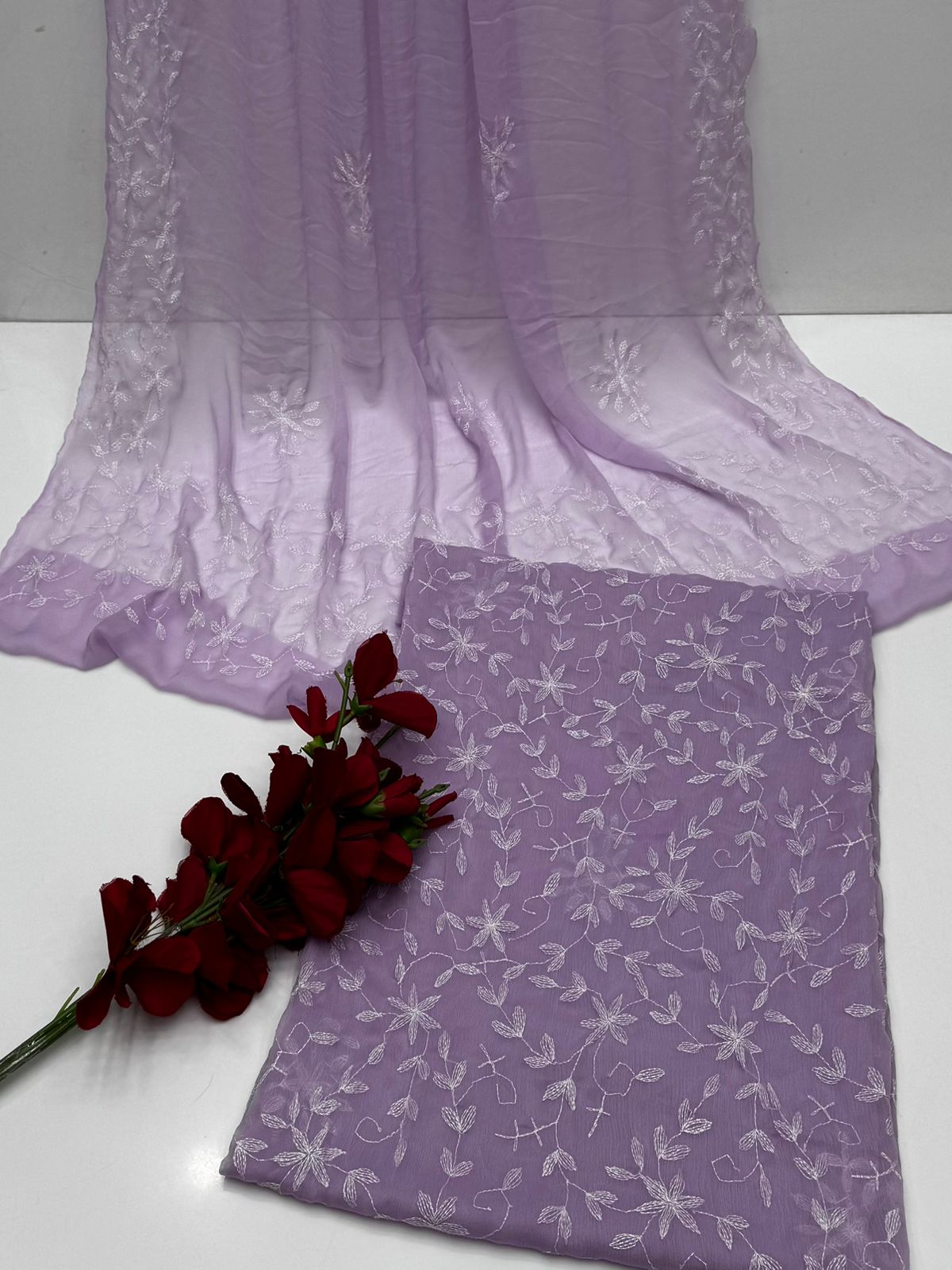 2pc Shafoon Sippi Jaal Work Embroidery