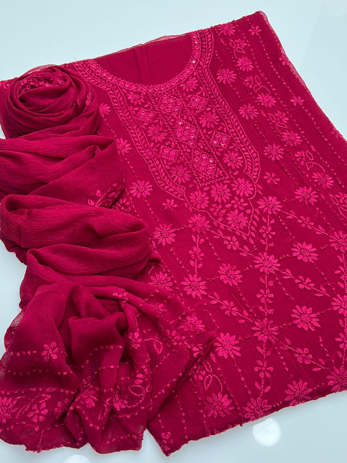 Pakka Tanka Embroidery with Mirror Work