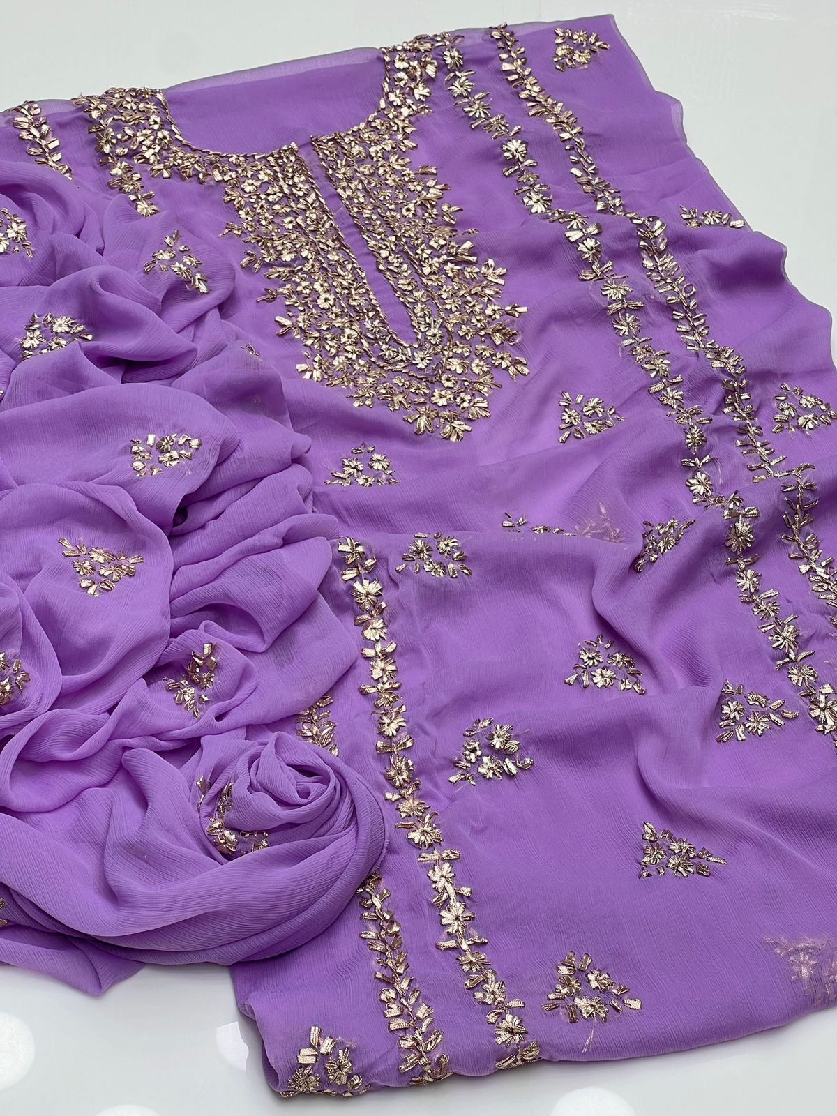 Shafoon Kurta Gotta 2pc Suit