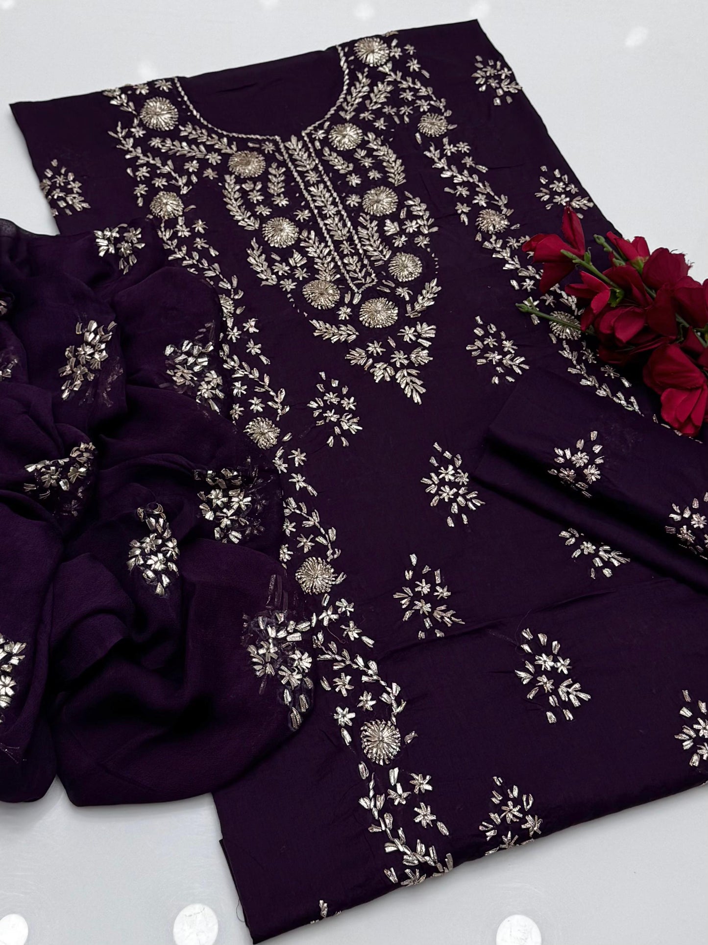 LAWN SHAHI GOTTA 3PC SUIT