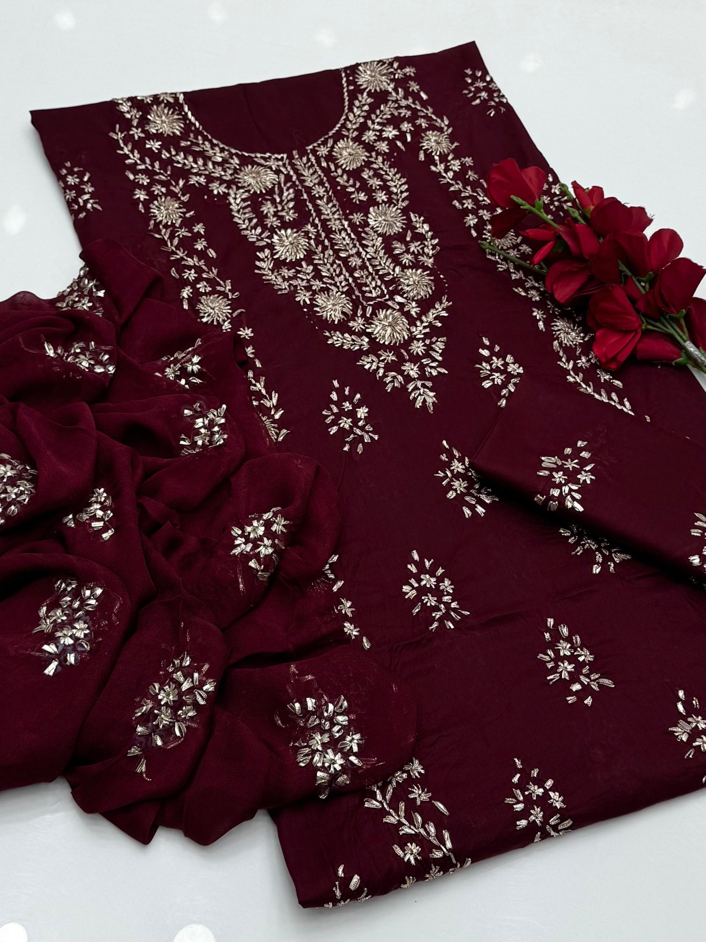 LAWN SHAHI GOTTA 3PC SUIT