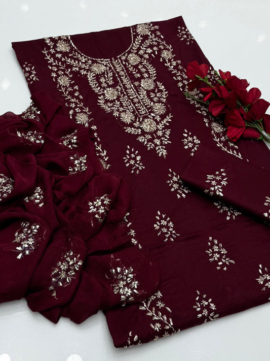 LAWN SHAHI GOTTA 3PC SUIT