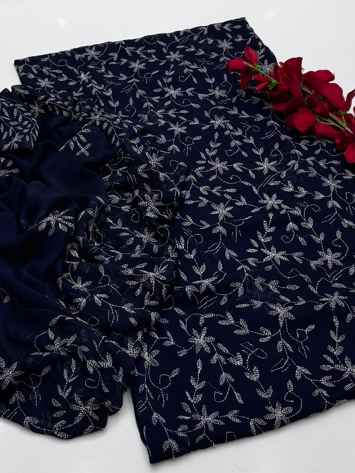 2pc Shafoon Sippi Jaal Work Embroidery