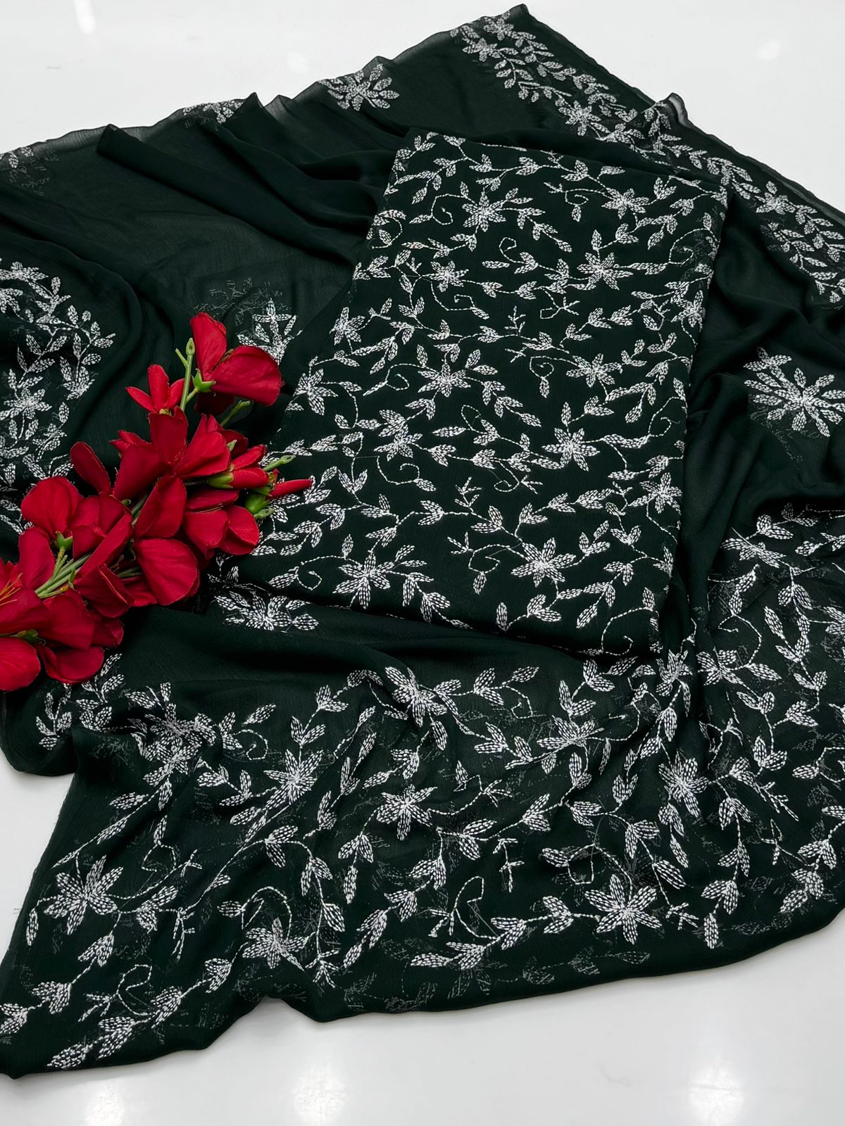 2pc Shafoon Sippi Jaal Work Embroidery