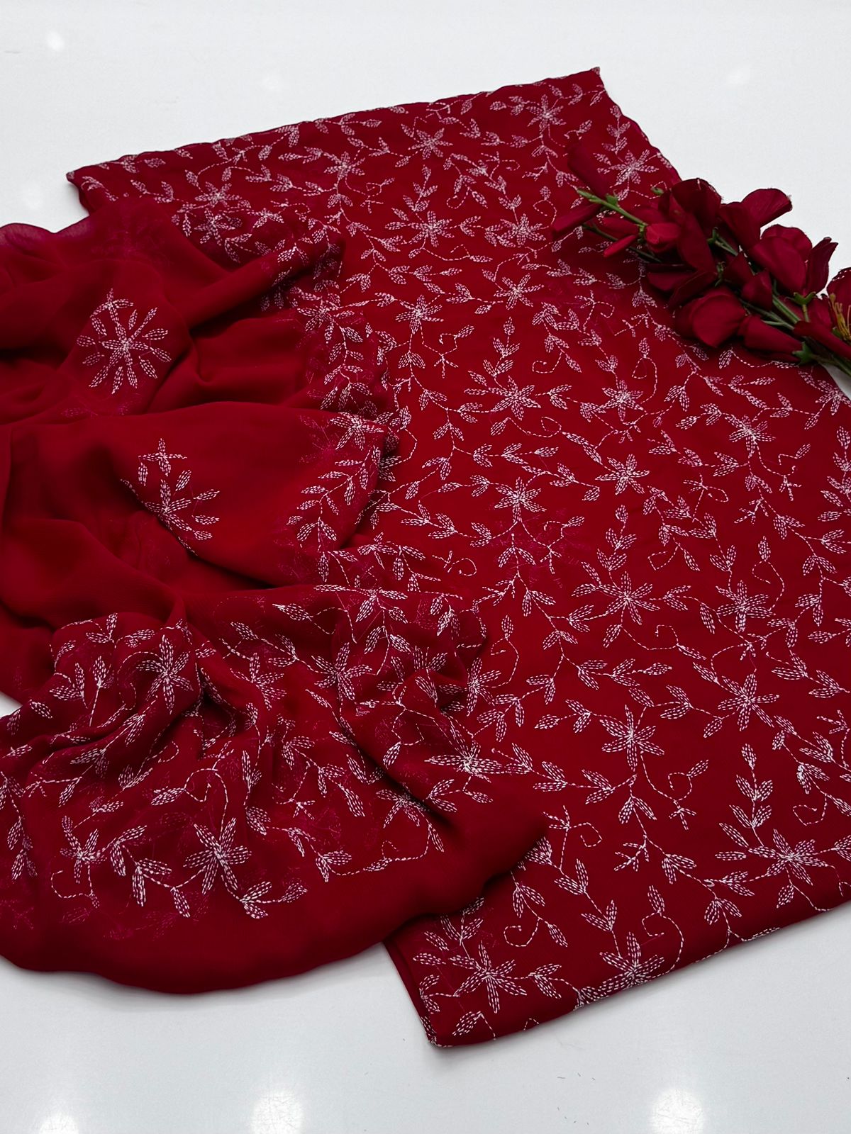 2pc Shafoon Sippi Jaal Work Embroidery