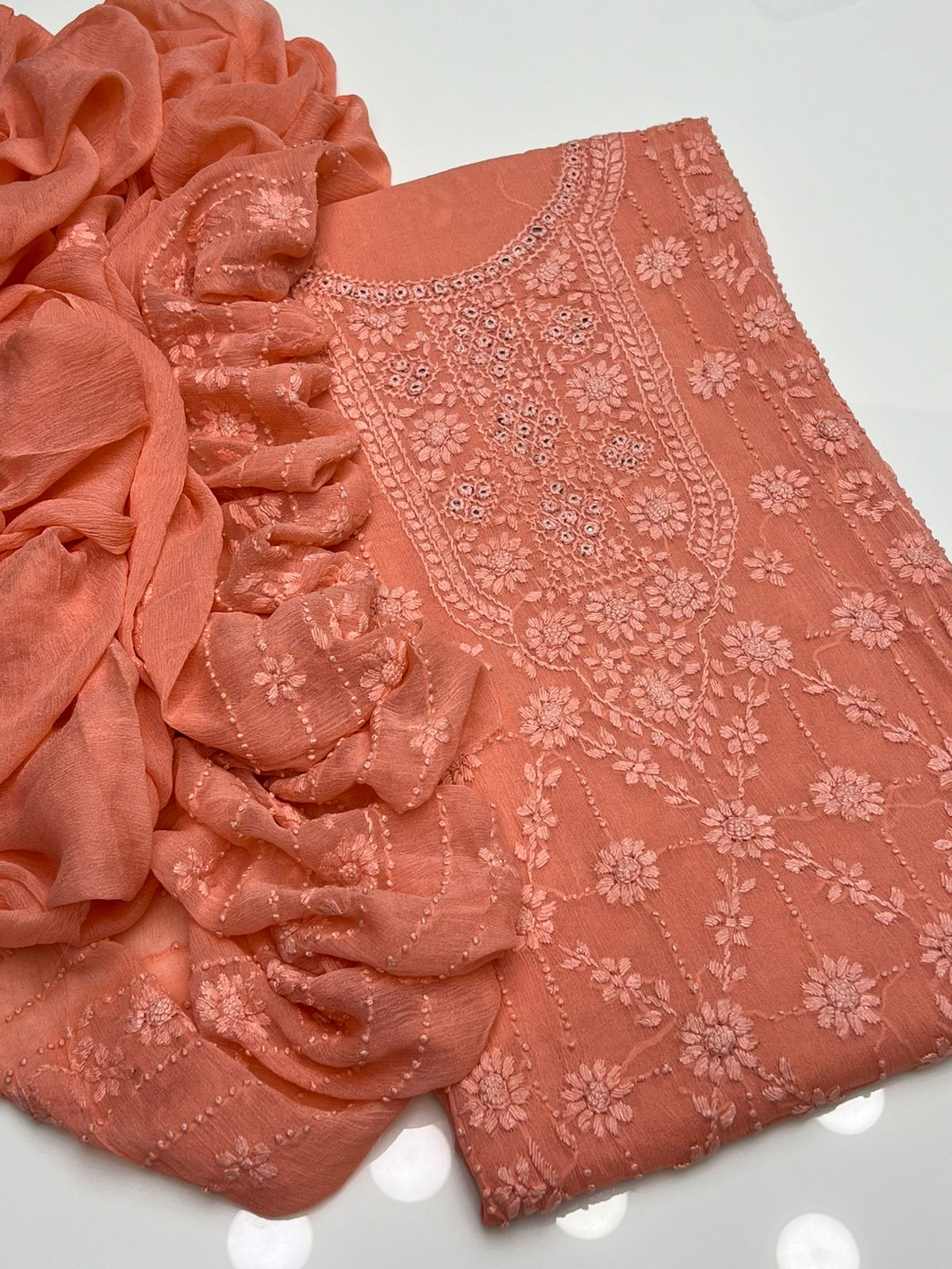 Pakka Tanka Embroidery with Mirror Work