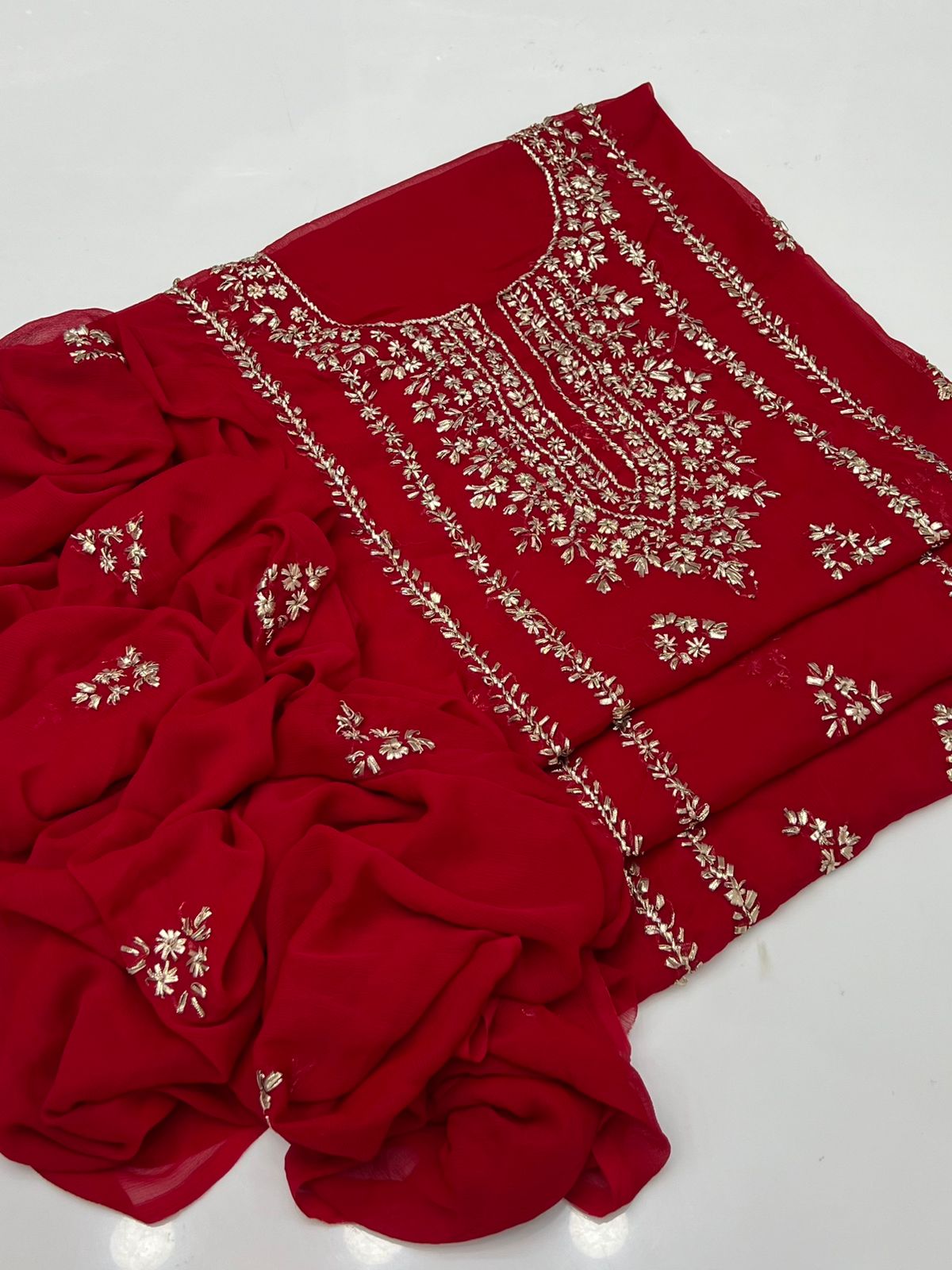 Shafoon Kurta Gotta 2pc Suit