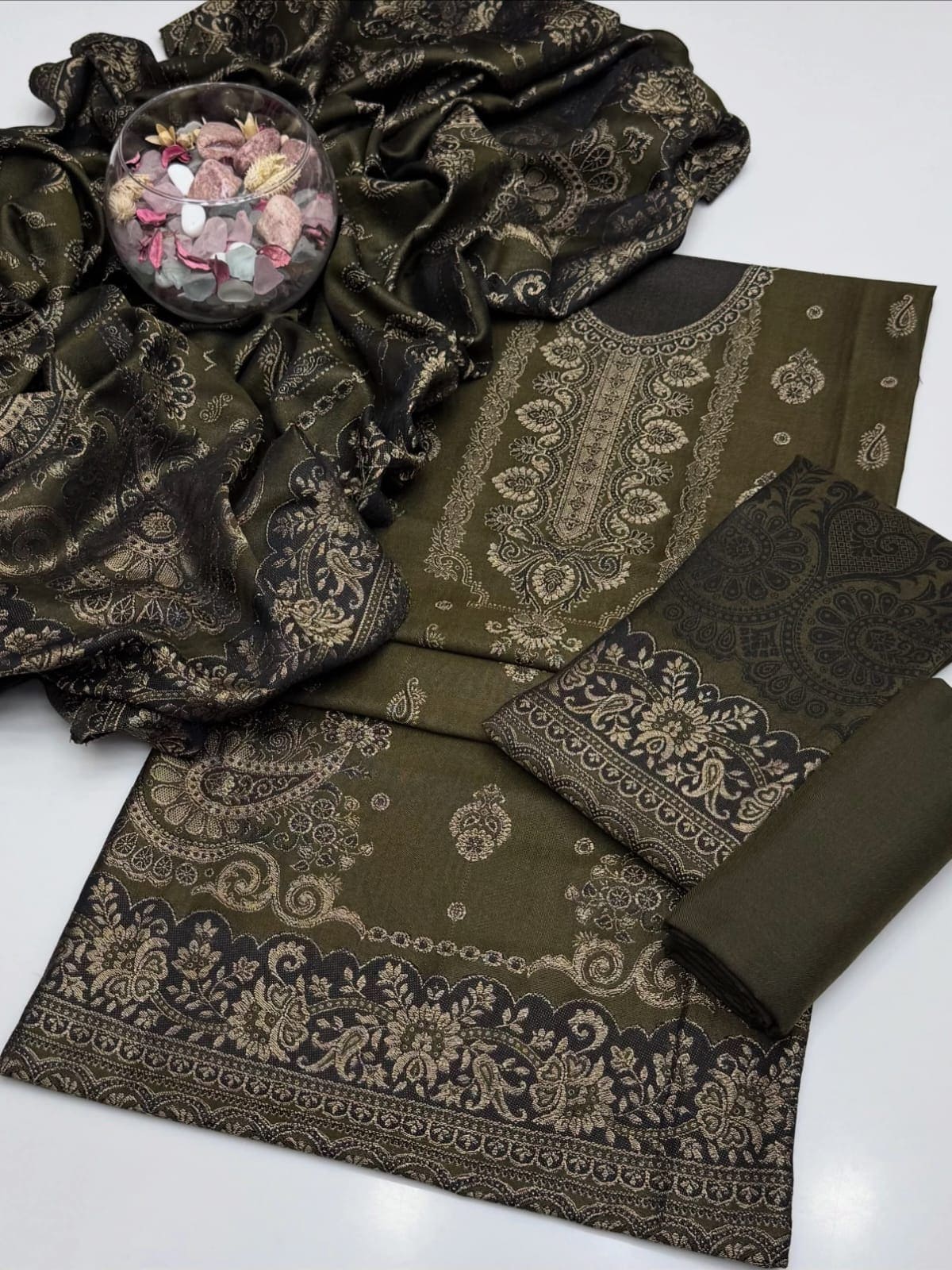Pashmina Wool 3PC Suit.