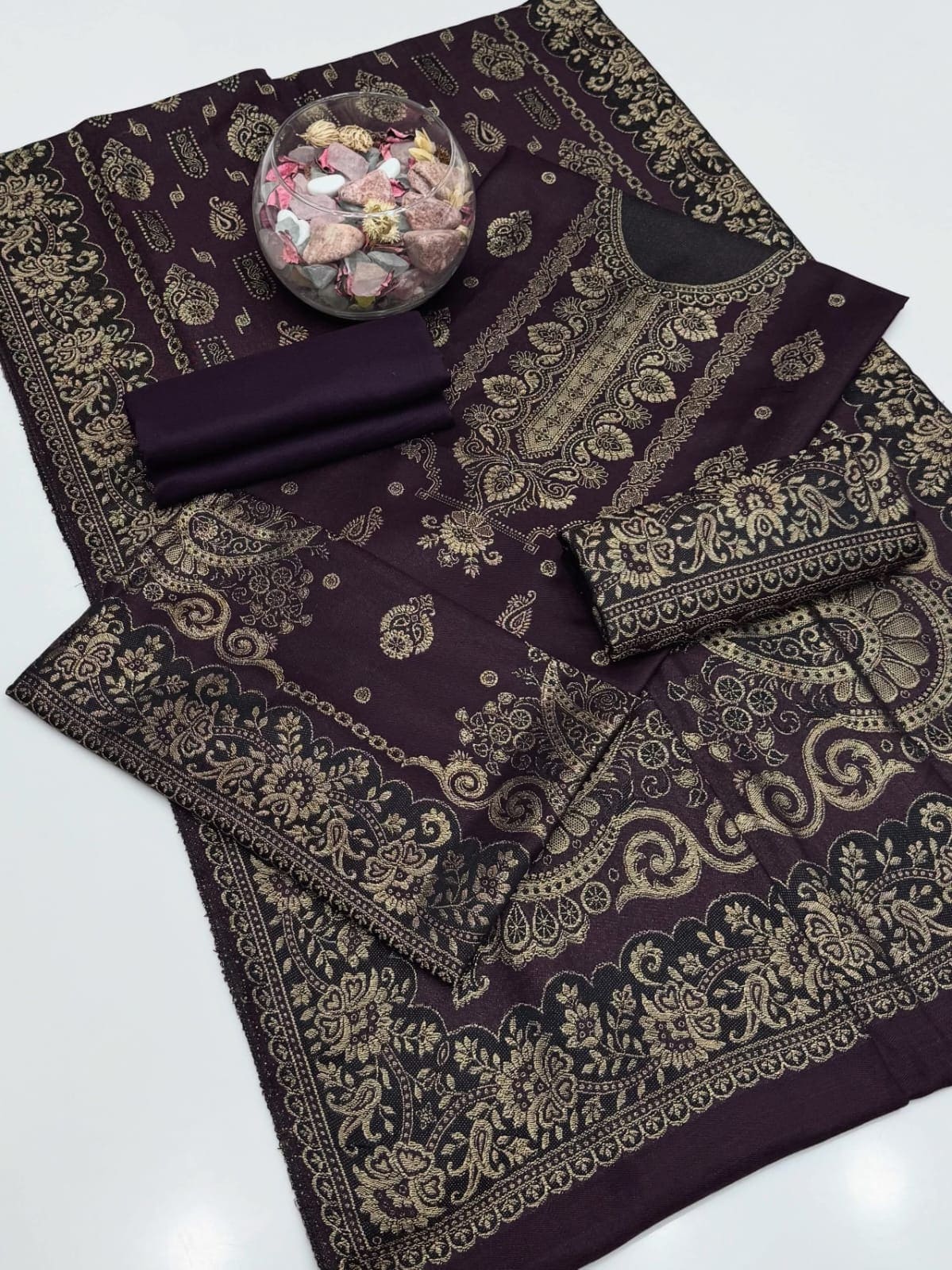 Pashmina Wool 3PC Suit.